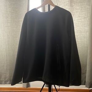 Nike - Crew Neck Sweatshirt - Men’s XL - Black - Streetwear w/ Front/Side Zipper